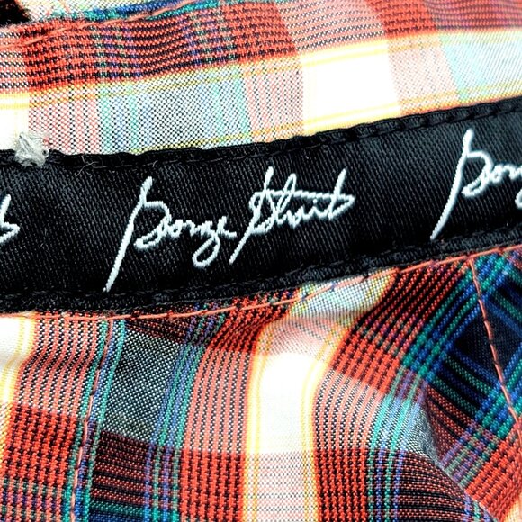 Plaid Halter Apron Cowgirl Country Girl  Top With Fringe Hem & Tie Back - Picture 10 of 15